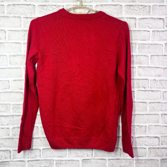 🎄|•POOF•| Merry Christmas Adorable Bulldog Sweater Size Large - Picture 3 of 5